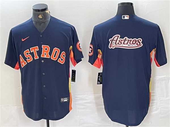Men%27s Houston Astros Navy Team Big Logo With Patch Cool Base Stitched Baseball Jerseys->kansas city royals->MLB Jersey
